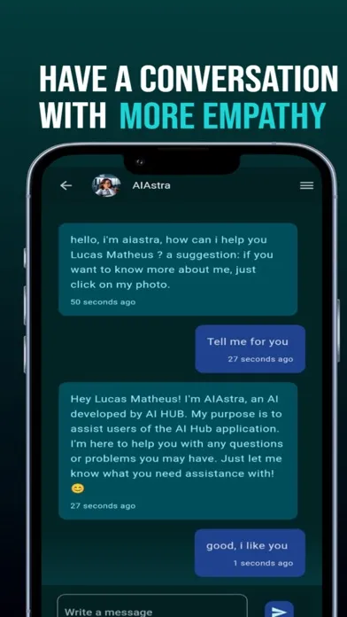 Capturas de tela do Speak AI App
