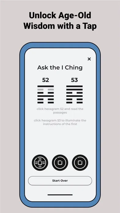 Screenshot di AI Ching