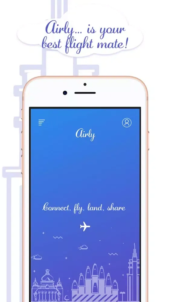 Tangkapan layar Airly - your flight mate