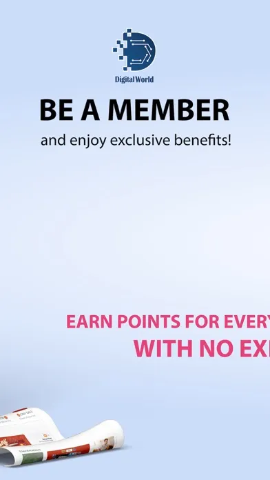 ภาพหน้าจอของ Digital World Rewards