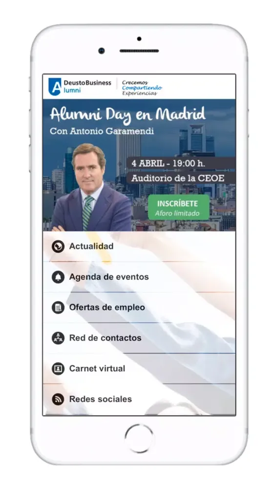 Deusto Business Alumni Screenshots