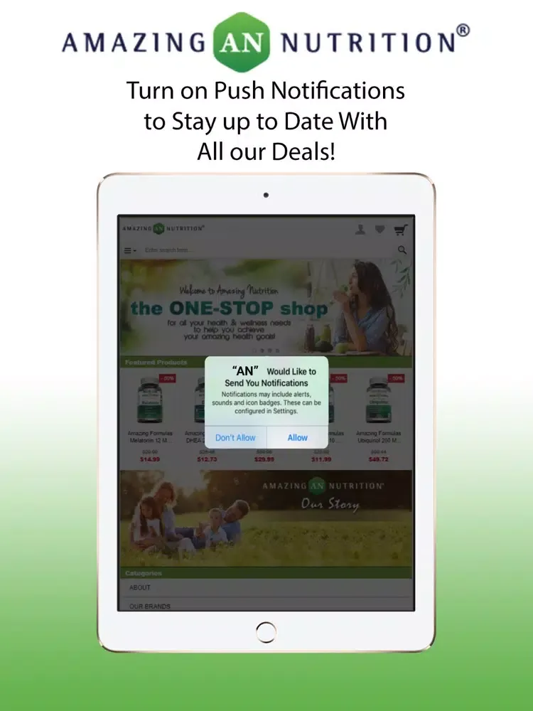 Amazing Nutrition LM360 iPad 应用截图