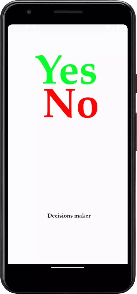 Zrzuty ekranu Decisions maker [yes or no]