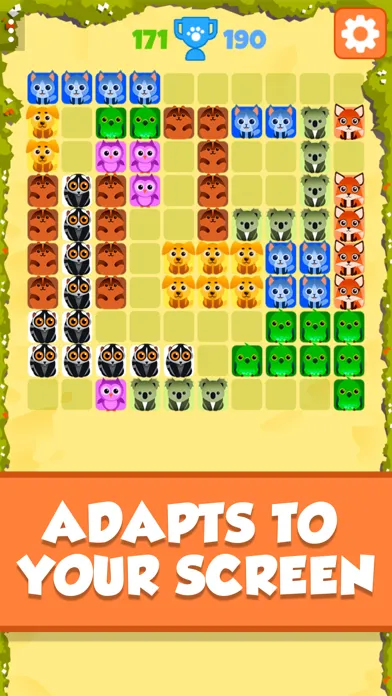Capturas de tela do 1010 Animals - Block Puzzle