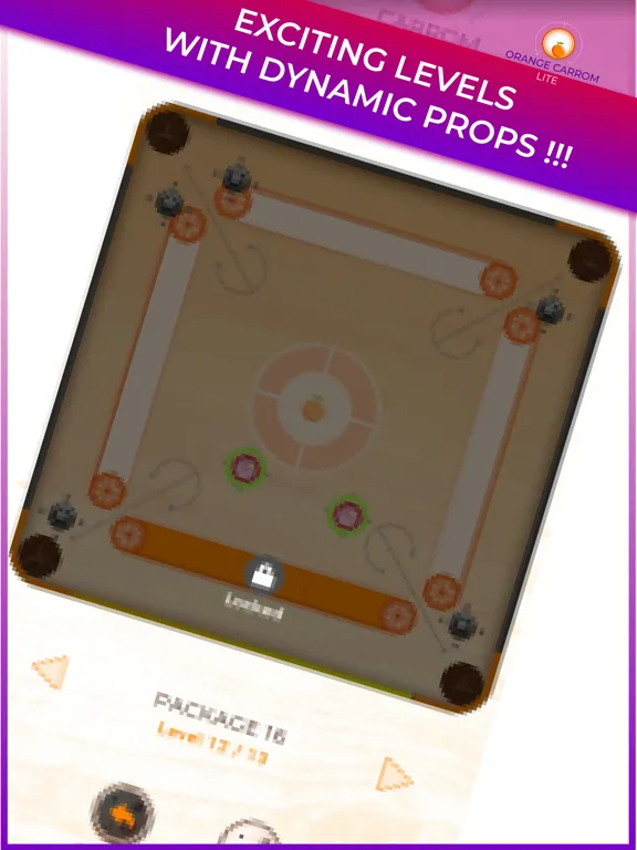 Ảnh chụp màn hình của Trickshot: Orange Carrom Lite iPad 