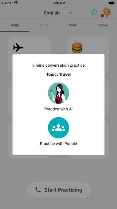 Captures d'écran de Aoi Speak - Learning Languages