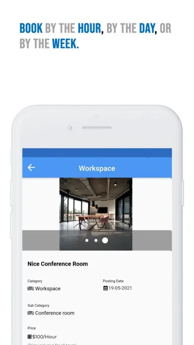 Ảnh chụp màn hình của BizitMe : Coworking Spaces