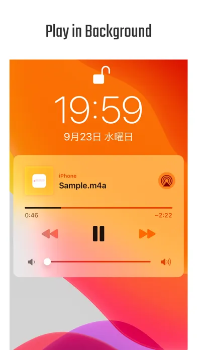Captures d'écran de Simplest Audio Player