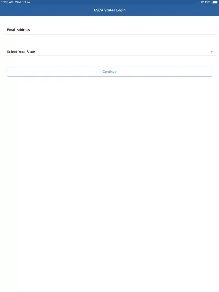 Zrzuty ekranu ASCA States iPad 