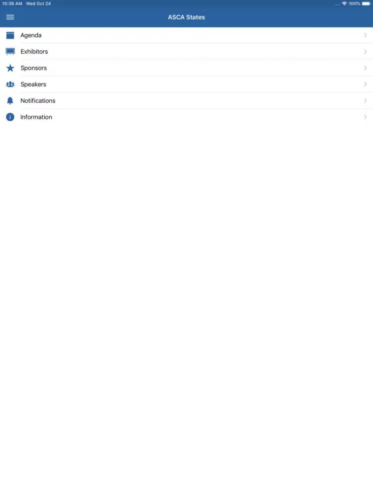 Zrzuty ekranu ASCA States iPad 