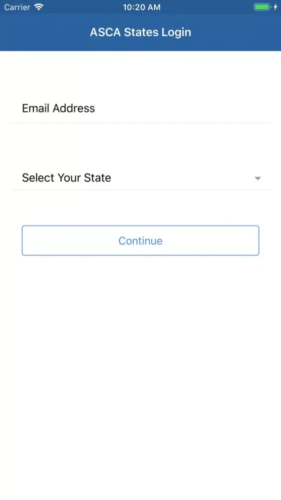 Zrzuty ekranu ASCA States