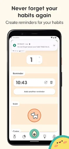 Tangkapan layar Avocation Goal & Habit Tracker