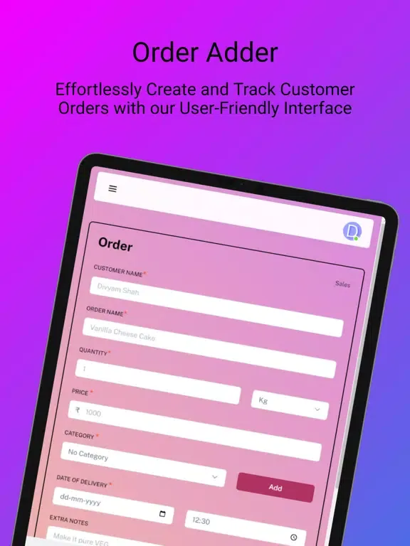 Baker's Hub iPad  Screenshots