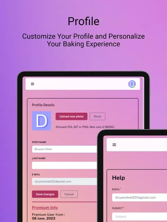 Baker's Hub iPad  Screenshots