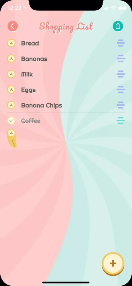 Banana List Screenshots