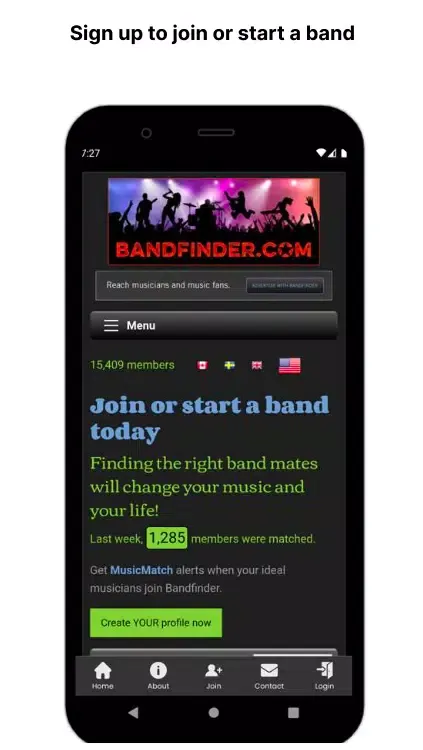 Bandfinder: Join, start a band Screenshots