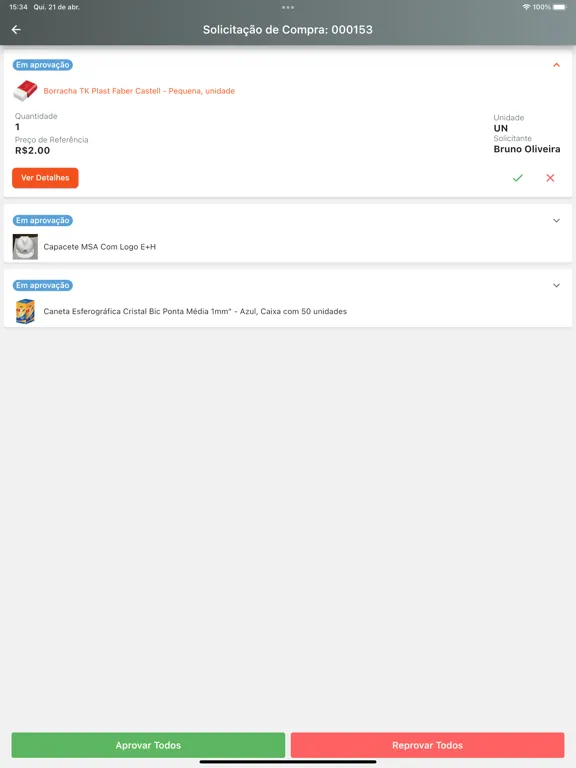 Tangkapan skrin Base-B Approve iPad