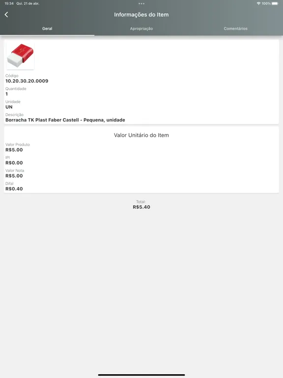 Tangkapan skrin Base-B Approve iPad