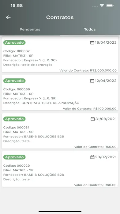 Tangkapan skrin Base-B Approve