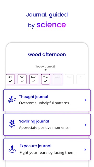 Ảnh chụp màn hình của Unstuck: CBT Therapy Journal