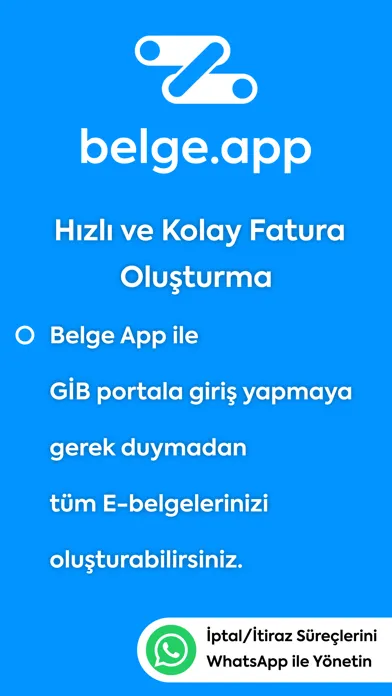 Tangkapan layar Belge App - E-Arşiv Portal