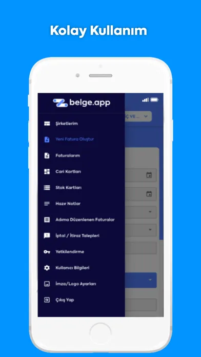 Tangkapan layar Belge App - E-Arşiv Portal