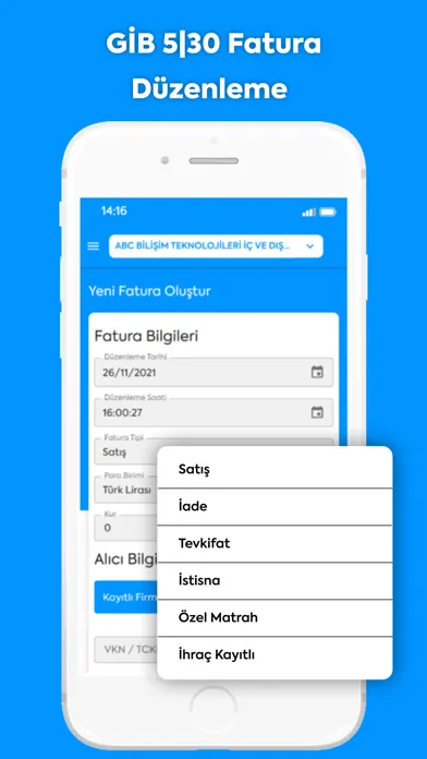 Tangkapan layar Belge App - E-Arşiv Portal