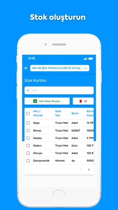 Tangkapan layar Belge App - E-Arşiv Portal