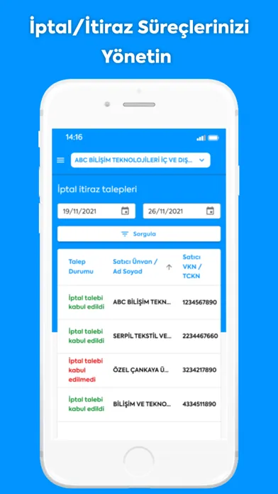 Tangkapan layar Belge App - E-Arşiv Portal