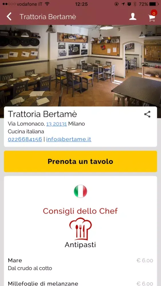 Trattoria Bertamè স্ক্রিনশট
