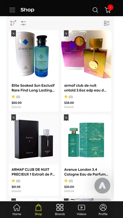 Ảnh chụp màn hình của Best Brands Perfume
