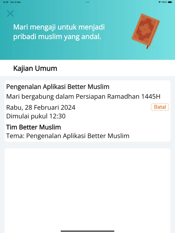 Capturas de pantalla de Better Muslim iPad 