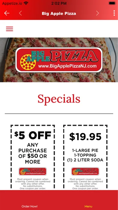 تصاویر Big Apple Pizza NJ