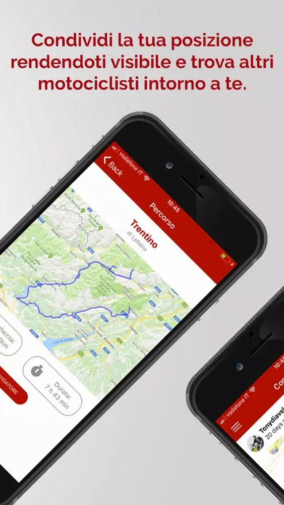 Bikerface app dei motociclisti স্ক্রিনশট