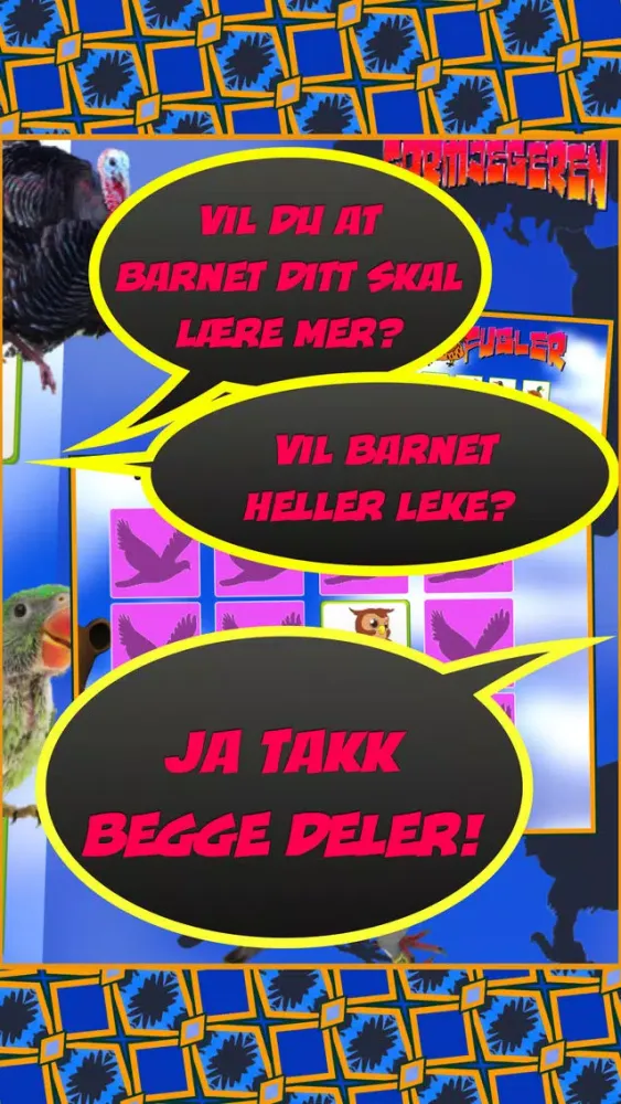 Barnegeni: Fugler スクリーンショット