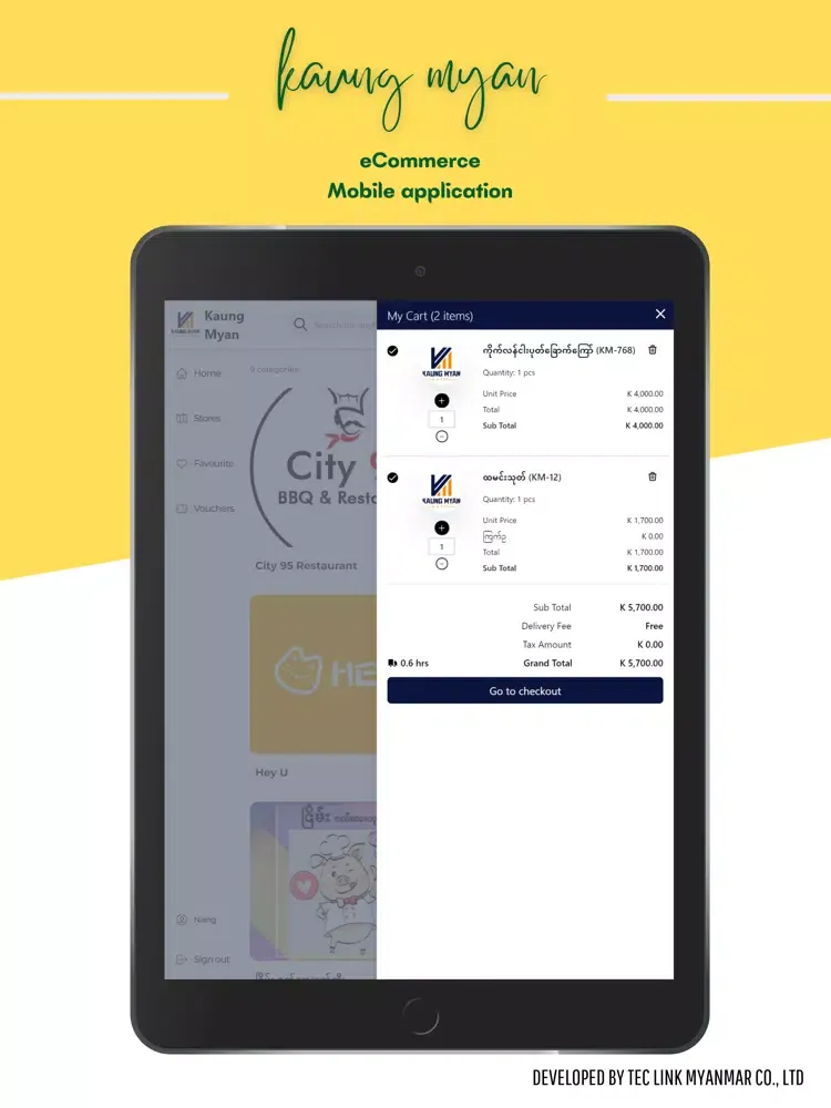 Tangkapan layar Kaung Myan iPad 