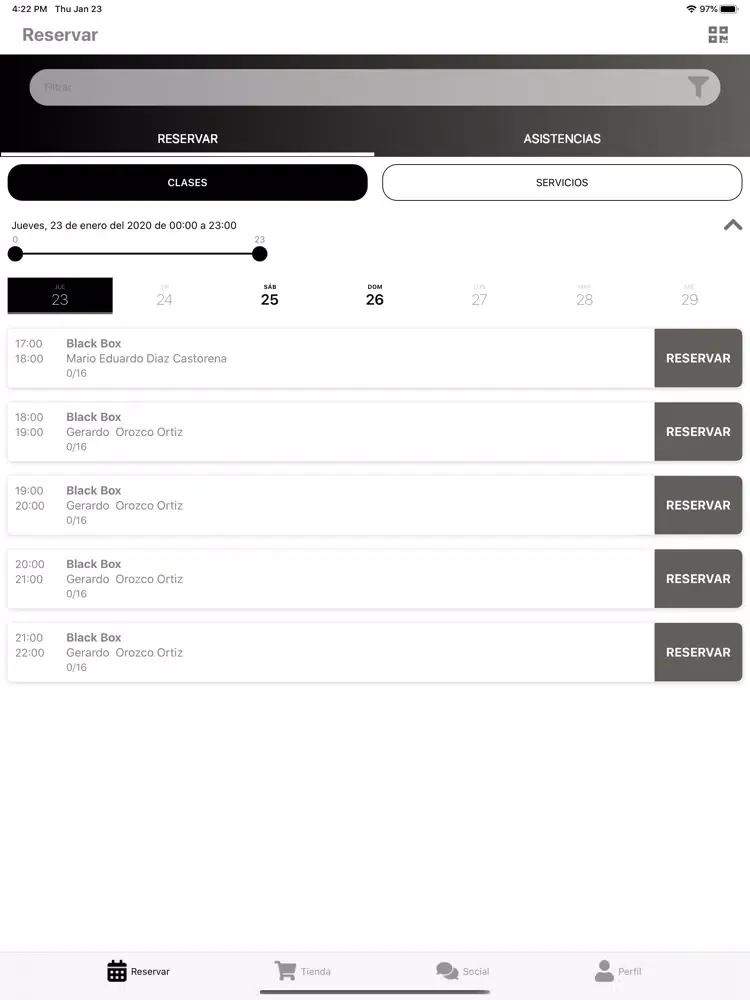 Black Box Gym iPad  স্ক্রিনশট