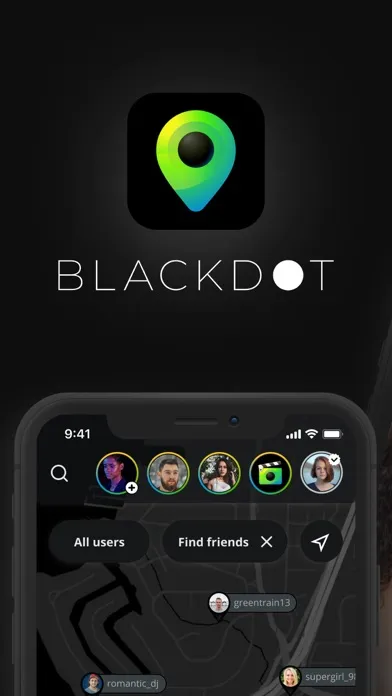 Tangkapan layar BLACKDOT - share your stories
