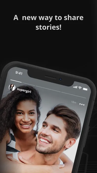 Tangkapan layar BLACKDOT - share your stories