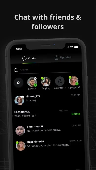 Tangkapan layar BLACKDOT - share your stories