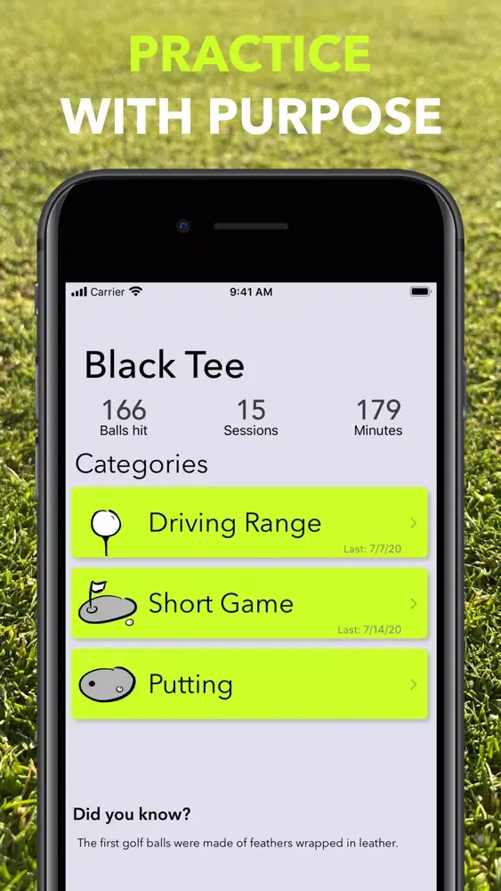 BlackTee - Golf Practice 스크린샷