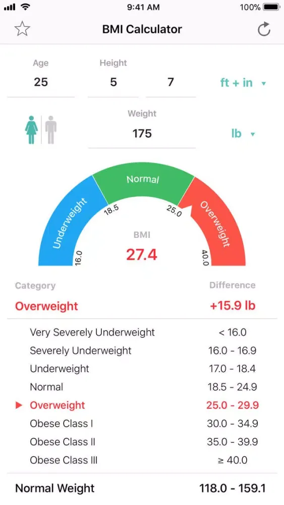 Capturas de pantalla de BMI Calculator – Pro