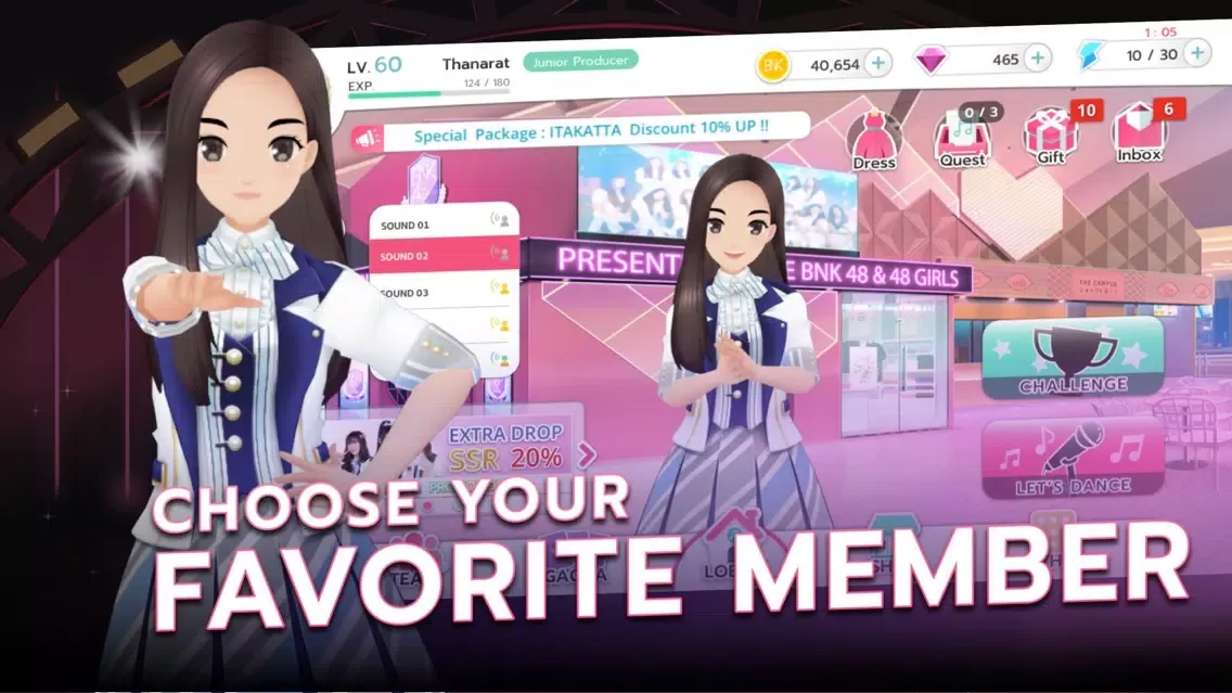 Tangkapan skrin BNK48 Oshi Festival