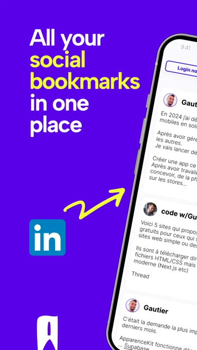 Tangkapan skrin Social bookmark & signet : Alf