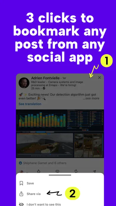 Tangkapan skrin Social bookmark & signet : Alf