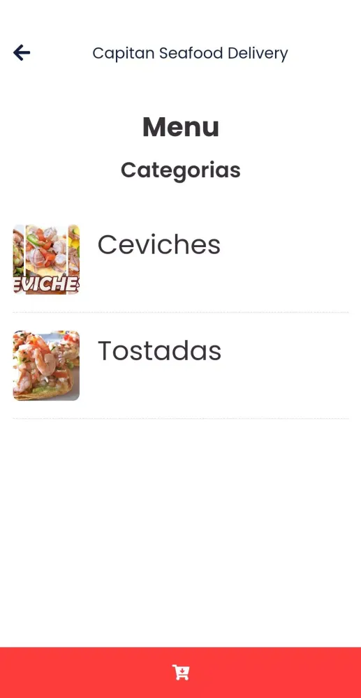 Capturas de pantalla de Capitan Seafood Delivery