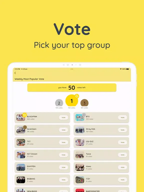 kpoppo: kpop songs, news, chat iPad  স্ক্রিনশট