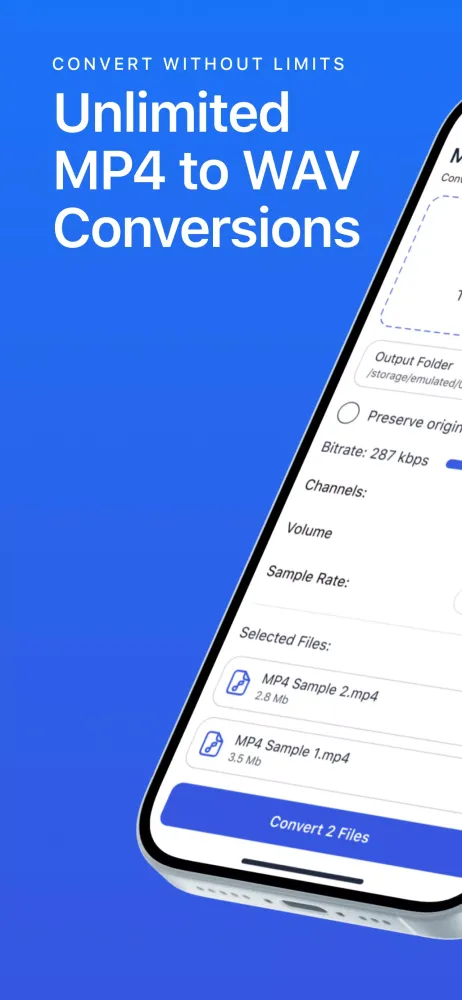 MP4 to WAV Screenshots