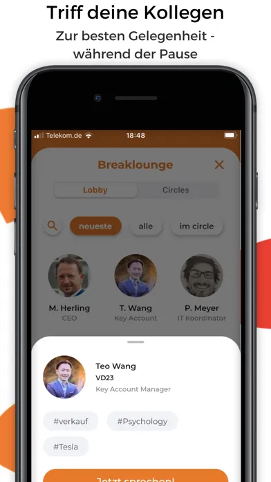 Capturas de tela do Teamlounge - Hybrid Work App