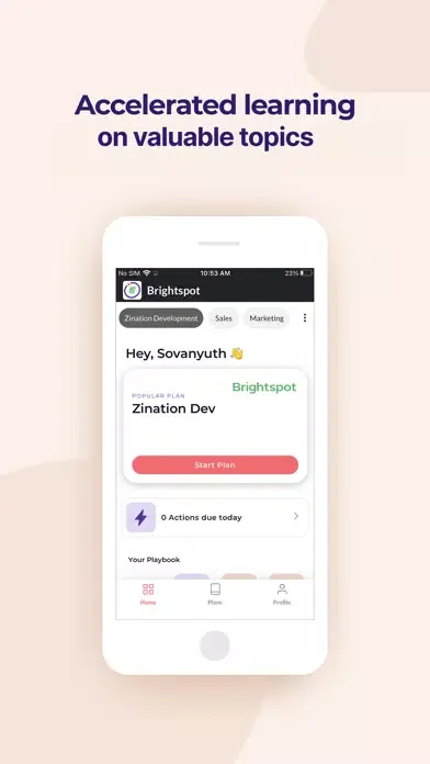 Tangkapan skrin Brightspot: Bite-size Learning